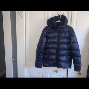 Guess Mens hooded puffer coat